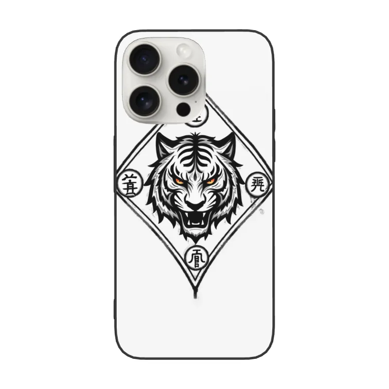 iPhone 15/Pro/Max 맹호 포효 휴대폰 케이스 - okomall.com