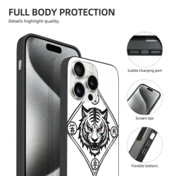 iPhone 15/Pro/Max 맹호 포효 휴대폰 케이스 - okomall.com