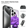 حافظة iPhone 15/15 Pro/15 Pro Max بتصميم شخصيات حيوانات لطيفة وعضلية - OKOMALL