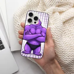 حافظة iPhone 15/15 Pro/15 Pro Max بتصميم شخصيات حيوانات لطيفة وعضلية - OKOMALL
