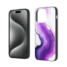 حافظة هاتف iPhone 15/Pro/Max بفن السوائل التجريدي - okomall.com