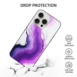 حافظة هاتف iPhone 15/Pro/Max بفن السوائل التجريدي - okomall.com