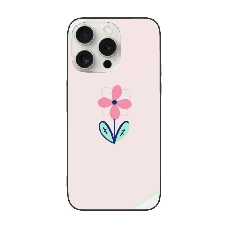 حافظة iPhone 15/Pro/Max بنقشة زهور - okomall