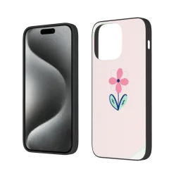 حافظة iPhone 15/Pro/Max بنقشة زهور - okomall
