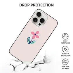 حافظة iPhone 15/Pro/Max بنقشة زهور - okomall