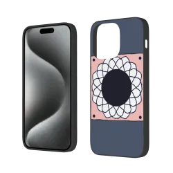 حافظة هاتف iPhone 15/Pro/Max بنمط هندسي سماوي - OKOMALL