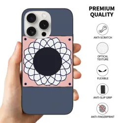حافظة هاتف iPhone 15/Pro/Max بنمط هندسي سماوي - OKOMALL