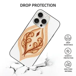 جراب iPhone 15/Pro/Max - نمط الكرمة الأنيق | OKOMALL