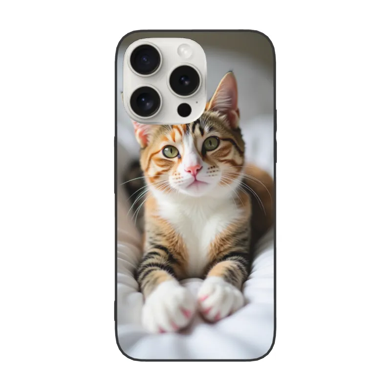 حافظة هاتف قطة لطيفة - حافظة iPhone 15 Pro/Pro Max | OKOMALL