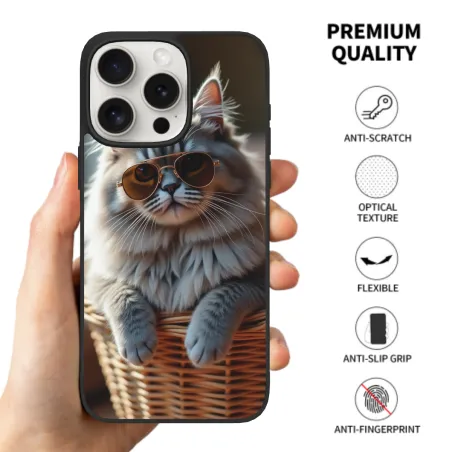 고양이 케이스 - iPhone 15 Pro/Pro Max - okomall.com