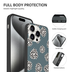 IPhone 15/Pro/Max Leopard Print Phone Case - okomall