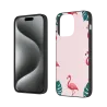 حافظة iPhone 15/Pro/Max بنمط طيور وأزهار استوائية - Okomall