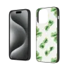 حافظة iPhone 15/Pro/Max - نمط أوراق خضراء مجردة | OKOMALL
