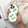 حافظة iPhone 15/Pro/Max - نمط أوراق خضراء مجردة | OKOMALL