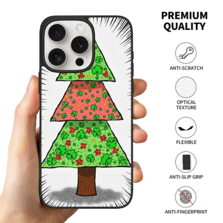 아이폰 15/Pro/Max 케이스 - 재미있는 나뭇잎 패턴 | OKOMALL
