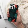 아이폰 15/프로/맥스 잎 패턴 케이스 - okomall