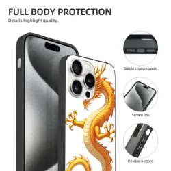 용 문양 iPhone 15/15 Pro/15 Pro Max 케이스 - okomall.com