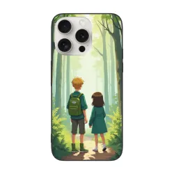 숲 속 산책 iPhone 15/15 Pro/15 Pro Max 휴대폰 케이스 - okomall