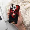 아이폰 15/프로/맥스 해골 질감 휴대폰 케이스 - okomall.com
