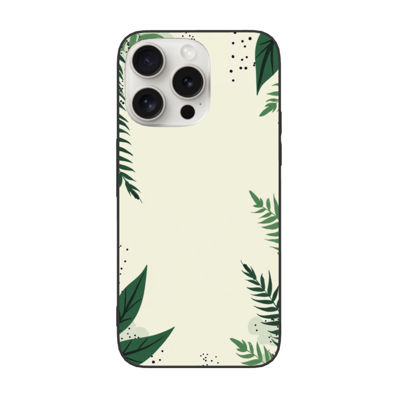 iPhone 15/Pro/Max Green Leaf Phone Case - okomall