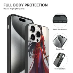 iPhone 15/Pro/Max 전사 스타일 휴대폰 케이스 - okomall.com