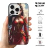 iPhone 15/Pro/Max 动漫女武士手機殼 - 華麗戰甲設計