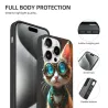 حافظة iPhone 15 Pro/Pro Max على طراز ستيمبنك مع قطة - okomall.com