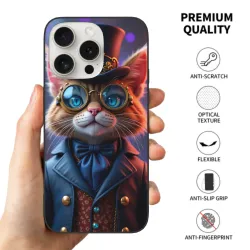 紳士貓咪iPhone 15 Pro/Pro Max手機殼 - okomall