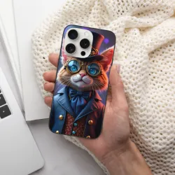 紳士貓咪iPhone 15 Pro/Pro Max手機殼 - okomall