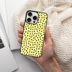 iPhone 15/Pro/Max 撞色点点手机壳 - OKOMALL