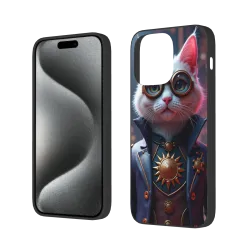 蒸汽朋克猫咪iPhone 15 Pro/Pro Max手机壳 - okomall