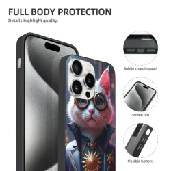 蒸汽朋克猫咪iPhone 15 Pro/Pro Max手机壳 - okomall