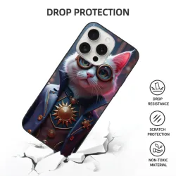 蒸汽朋克猫咪iPhone 15 Pro/Pro Max手机壳 - okomall