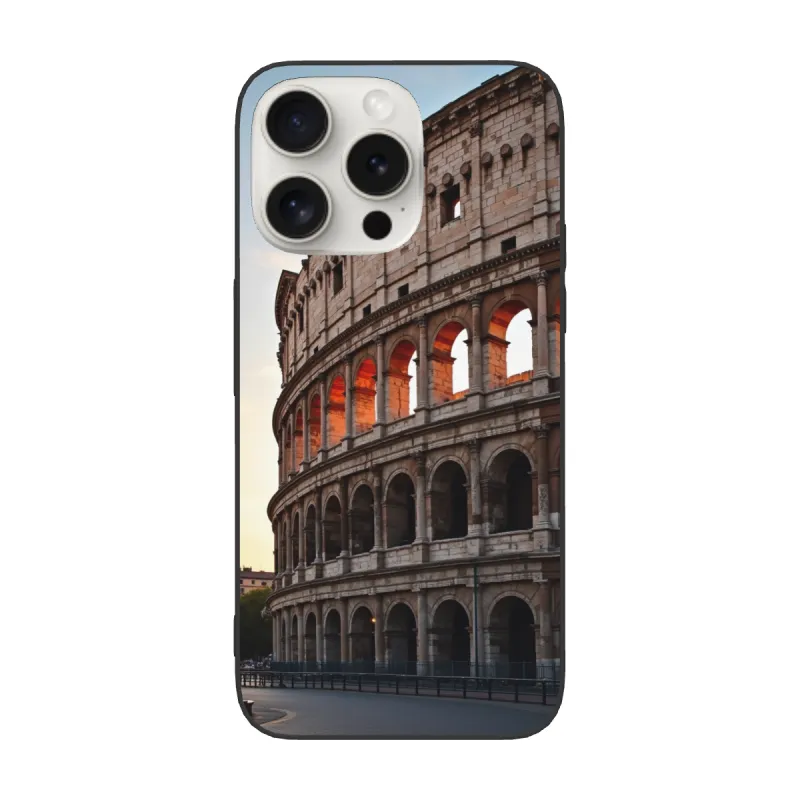 حافظة iPhone 15/Pro/Max بنمط ساحة الكولوسيوم الروماني - okomall