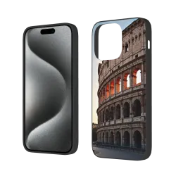 حافظة iPhone 15/Pro/Max بنمط ساحة الكولوسيوم الروماني - okomall