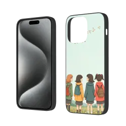 iPhone 15/Pro/Max 少女校園風手機殼 - 陽光下的背影 | OKOMALL