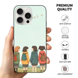 iPhone 15/Pro/Max 少女校園風手機殼 - 陽光下的背影 | OKOMALL