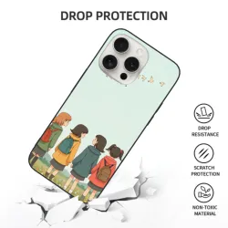 iPhone 15/Pro/Max 少女校園風手機殼 - 陽光下的背影 | OKOMALL