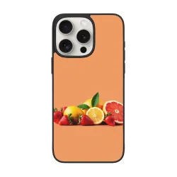 Coque pour iPhone 15/Pro/Max avec motif de récolte abondante de fruits frais - OKOMALL