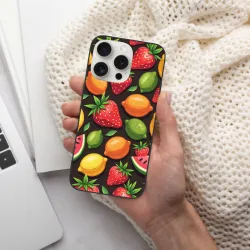 Coque pour iPhone 15/15 Pro/15 Pro Max sur le thème du Jardin de Fruits - OKOMALL