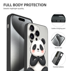 可愛熊貓iPhone 15 Pro/Pro Max手機殼 - okomall