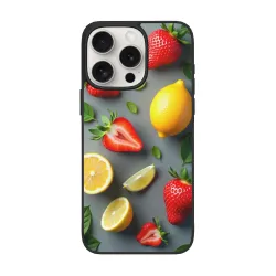 Coque pour iPhone 15/Pro/Max avec motif de récolte de fruits frais - OKOMALL
