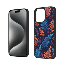 Чехол для iPhone 15/Pro/Max Тропический узор листьев - okomall