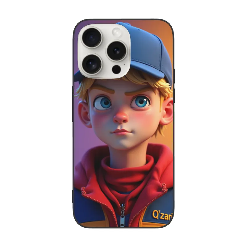 حافظة iPhone 15/Pro/Max - فتى أنمي بنمط الشارع الحيوي | OKOMALL