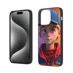 حافظة iPhone 15/Pro/Max - فتى أنمي بنمط الشارع الحيوي | OKOMALL