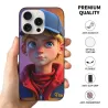 حافظة iPhone 15/Pro/Max - فتى أنمي بنمط الشارع الحيوي | OKOMALL