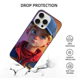 حافظة iPhone 15/Pro/Max - فتى أنمي بنمط الشارع الحيوي | OKOMALL