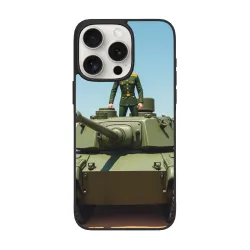 Coque pour iPhone 15/Pro/Max avec motif de char d'assaut militaire - okomall.com