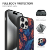 iPhone 15/Pro/Max 熱帶葉紋手機殼 - okomall