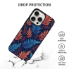 iPhone 15/Pro/Max 熱帶葉紋手機殼 - okomall